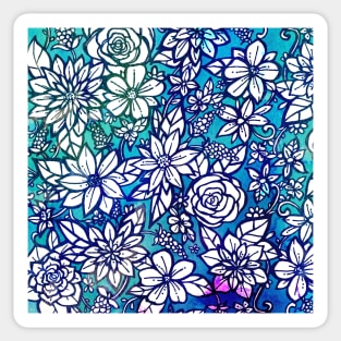 Watercolor Floral Sticker